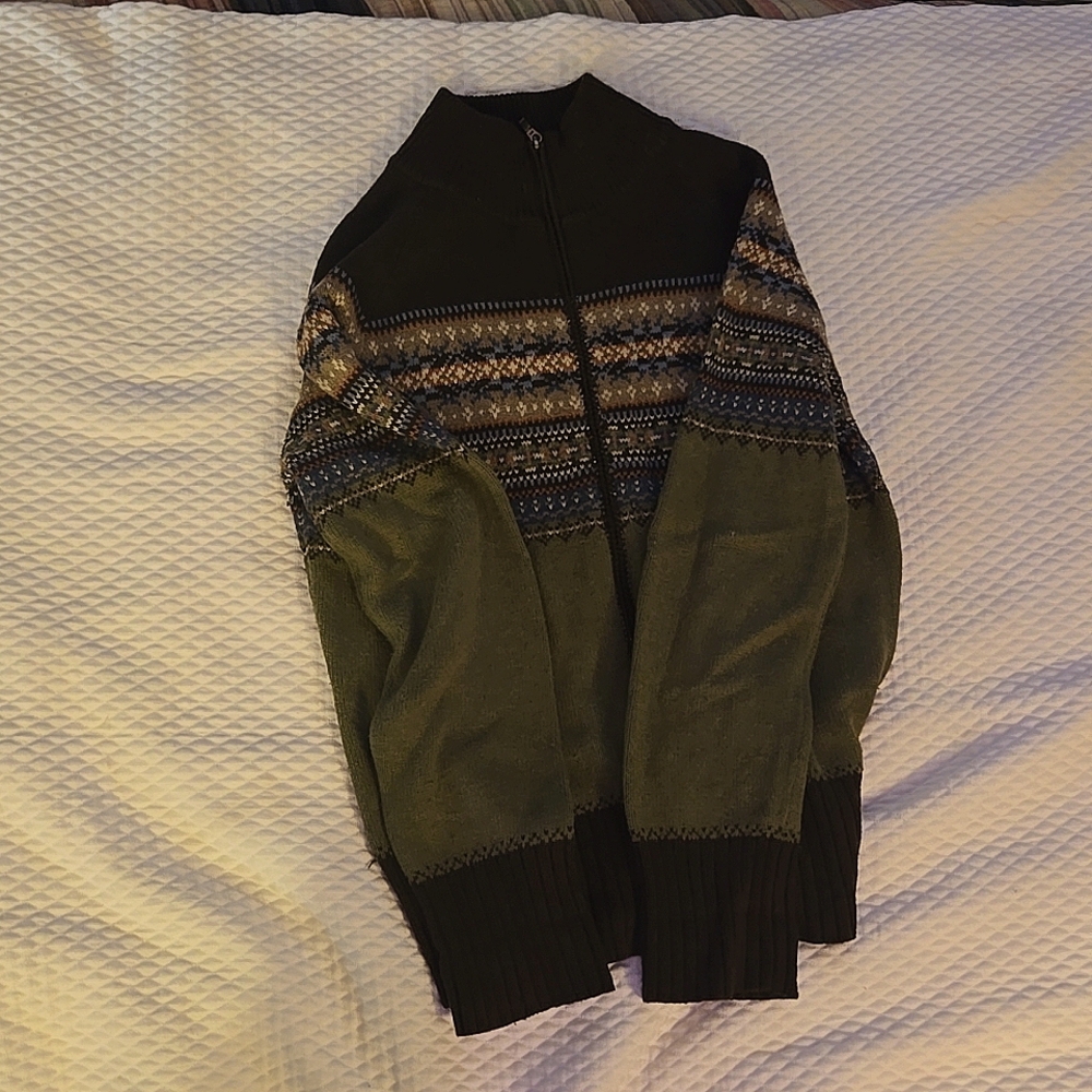 Cotton green grunge jacket